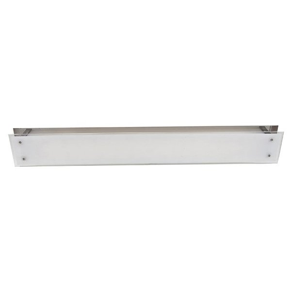 Access Lighting Vision, Flush Mount, Brushed Steel Finish, Frosted Glass 31030-BS/FST